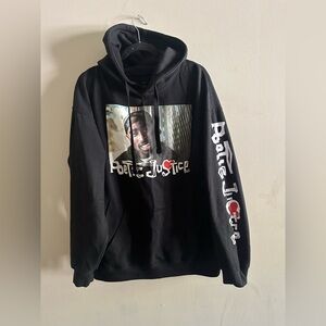 Black Poetic Justice Hoodie Size XL
